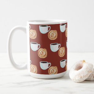 Watercolor Cinnamon Bun Pastry Coffee Mug
