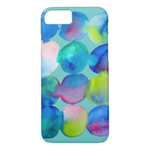 Watercolor circle pattern abstract art cool colour iPhone 8/7 case