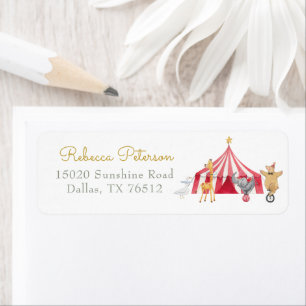 Watercolor Circus Carnival Baby Shower