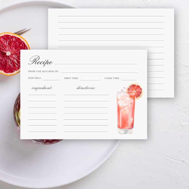 Watercolor citrus cocktail Bridal shower (Creator Uploaded)