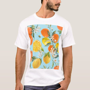 Watercolor Citrus Fruits: Hand Drawn T-Shirt