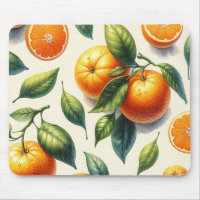 Watercolor Citrus Orange Leaves Wedding