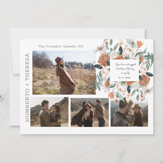 Watercolor Clipart Photo Booth Strip Template (Front)