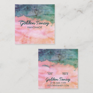 Watercolor Clothing Jewelry Price Size Hang Tag