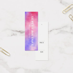 Watercolor Clothing Swing display Price Tag