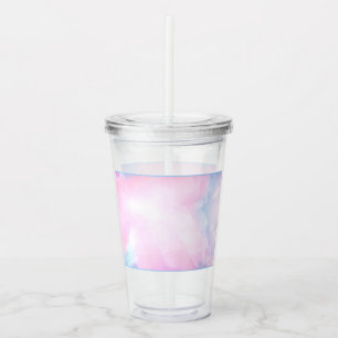 Watercolor Clouds Acrylic Tumbler