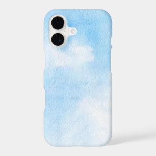 Watercolor clouds and sky background