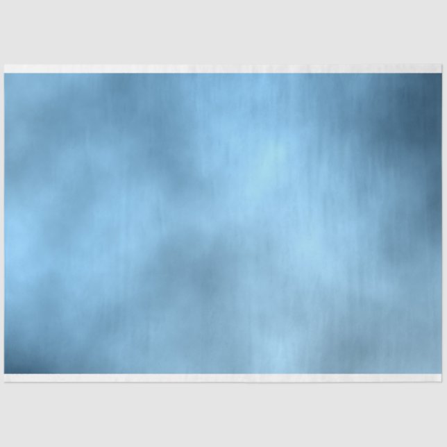 Watercolor Clouds Sky Decoupage Background Tissue Paper (Front)