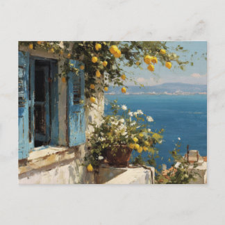 Watercolor Coastal Art Postcard
