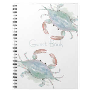 Watercolor Coastal Crab Notebook