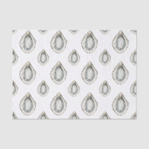 Watercolor Coastal Oysters Tissue Paper