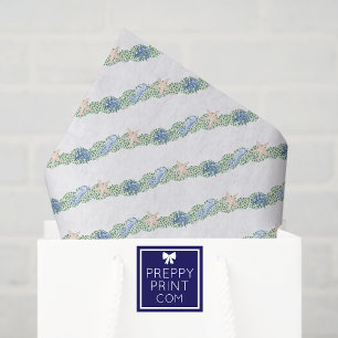 Watercolor Coastal Seaside Christmas Garland Tissue Paper
