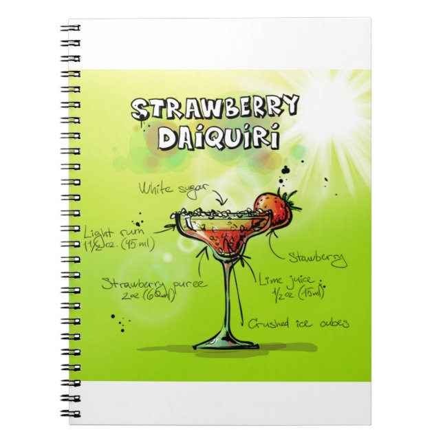 Watercolor Cocktail Recipe Notebook (Front)