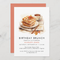 Watercolor Coffee | Cute Casual Birthday Brunch