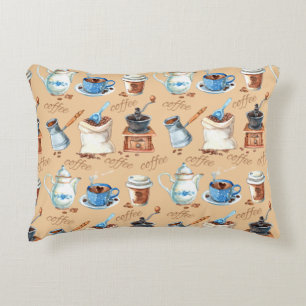 Watercolor Coffee Wrapping Paper Tank Top Decorative Cushion