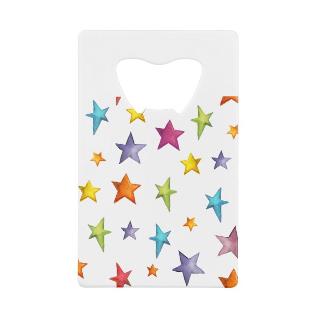 Watercolor colour stars (Front)