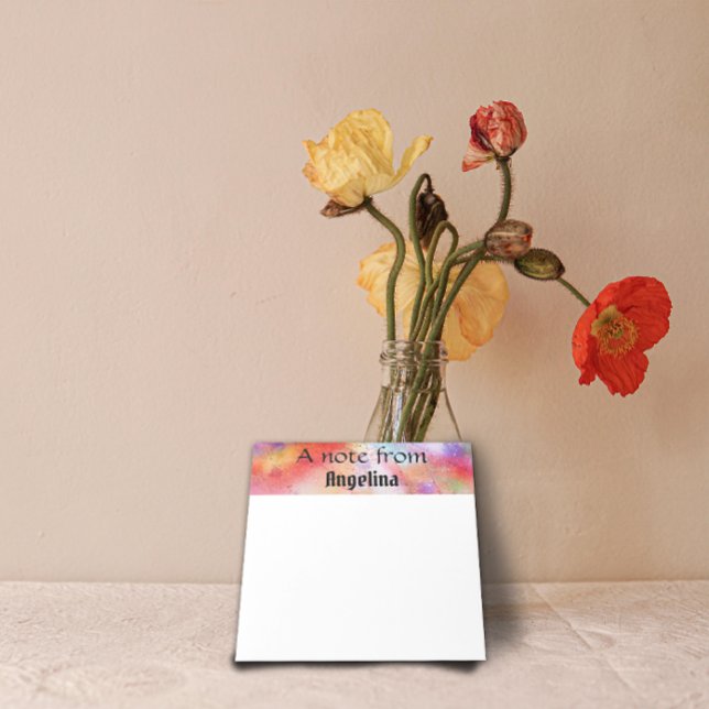 Watercolor coloured splash notepad (Creator Uploaded)