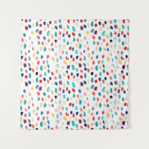 Watercolor colourful brush strokes seamless patter tapestry