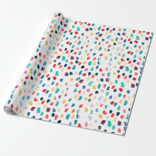Watercolor colourful brush strokes seamless patter wrapping paper