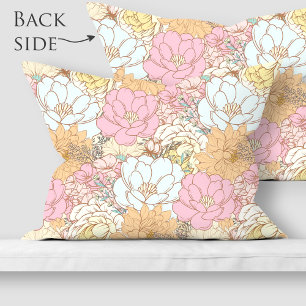 Watercolor Colourful floral pattern Pillowcase