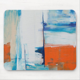 Watercolor colourful painting. Abstract Marble Ca Mouse Mat