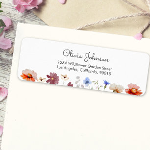 Watercolor Colourful Wildflower Meadow