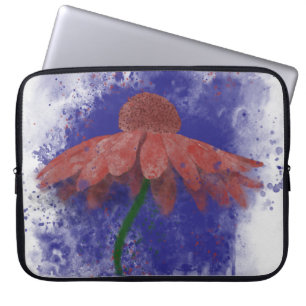 Watercolor Coneflower Laptop Sleeve