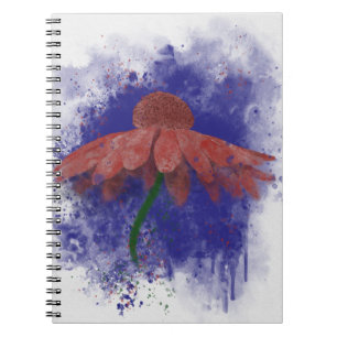 Watercolor Coneflower Notebook