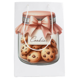 Watercolor Cookie Jar – Cosy Winter Aesthetic Medium Gift Bag