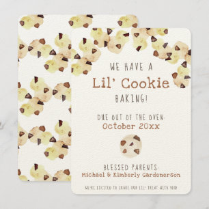 Watercolor Cookie Pregnancy Announcement