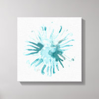 Watercolor Coral - Blue 2