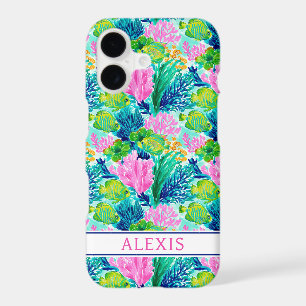Watercolor Coral Reef Monogrammed