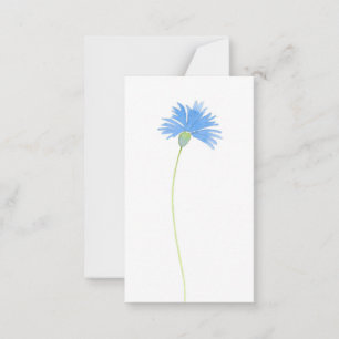 Watercolor Cornflower Card