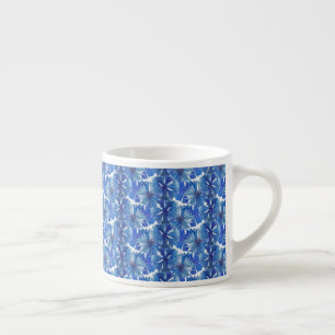 watercolor cornflowers glade espresso cup