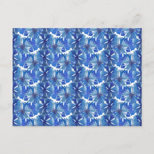 watercolor cornflowers glade postcard (Front)