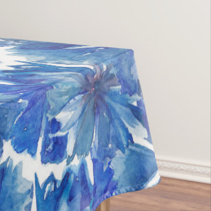 watercolor cornflowers glade tablecloth