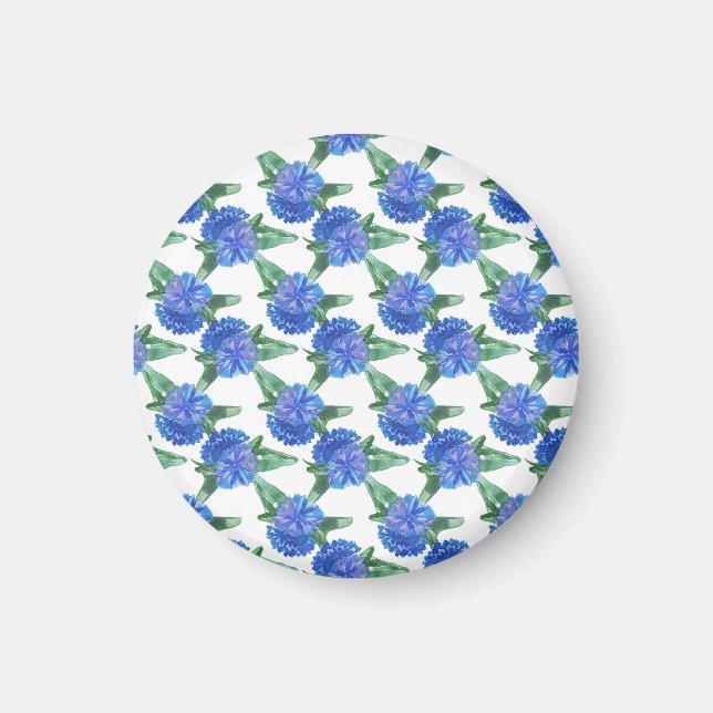 watercolor cornflowers magnet (Front)