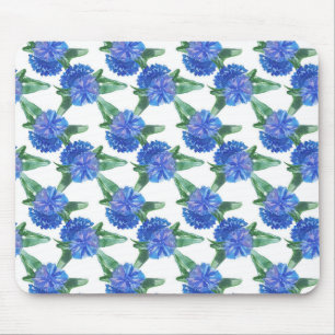 watercolor cornflowers mouse mat
