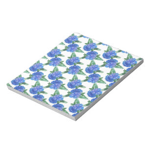 watercolor cornflowers notepad