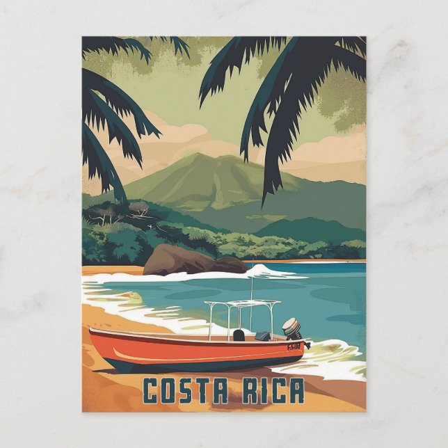 Watercolor Costa Rica Postcard (Front)