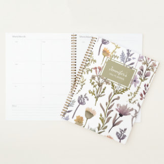 Watercolor Country Floral Planner