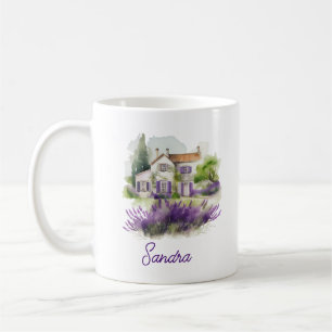 Watercolor Country Home Coffee Mug