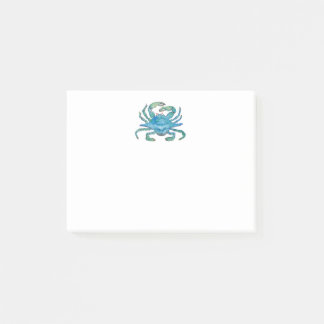 Watercolor crab post-it post-it notes