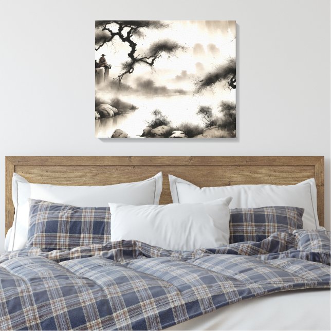 Watercolor Create Your Own Custom Design  Canvas Print (Insitu(Bedroom))