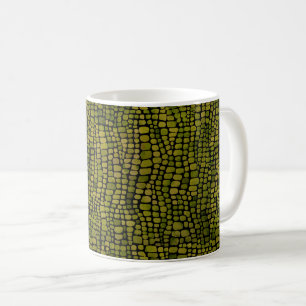 Watercolor Crocodile Print Coffee Mug