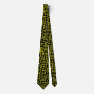 Watercolor Crocodile Print Tie