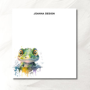 Watercolor Crocodile Sophisticated Notepad