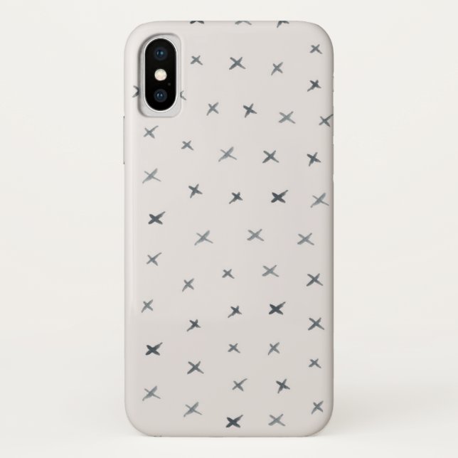 Watercolor crosses pattern Case-Mate iPhone case (Back)