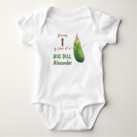 Watercolor Cucumber Big Dill Birthday Party