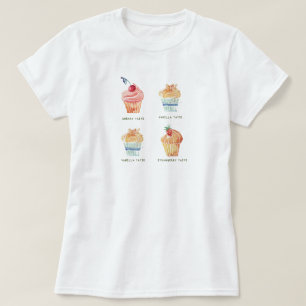 Watercolor Cupcakes Clipart Set T-Shirt